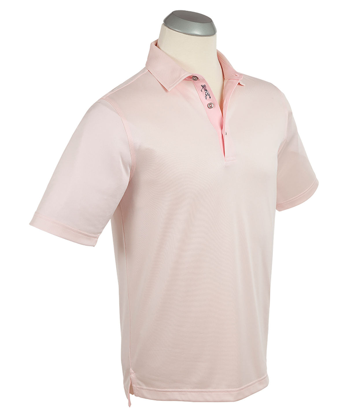 Performance Twill Jacquard Short Sleeve Polo Shirt