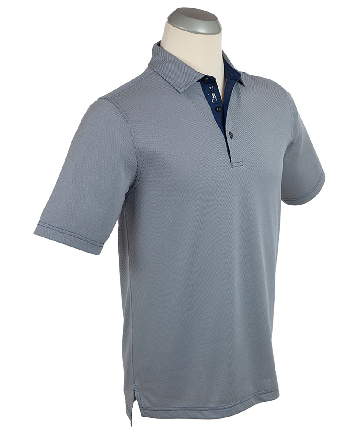 Performance Twill Jacquard Short Sleeve Polo Shirt