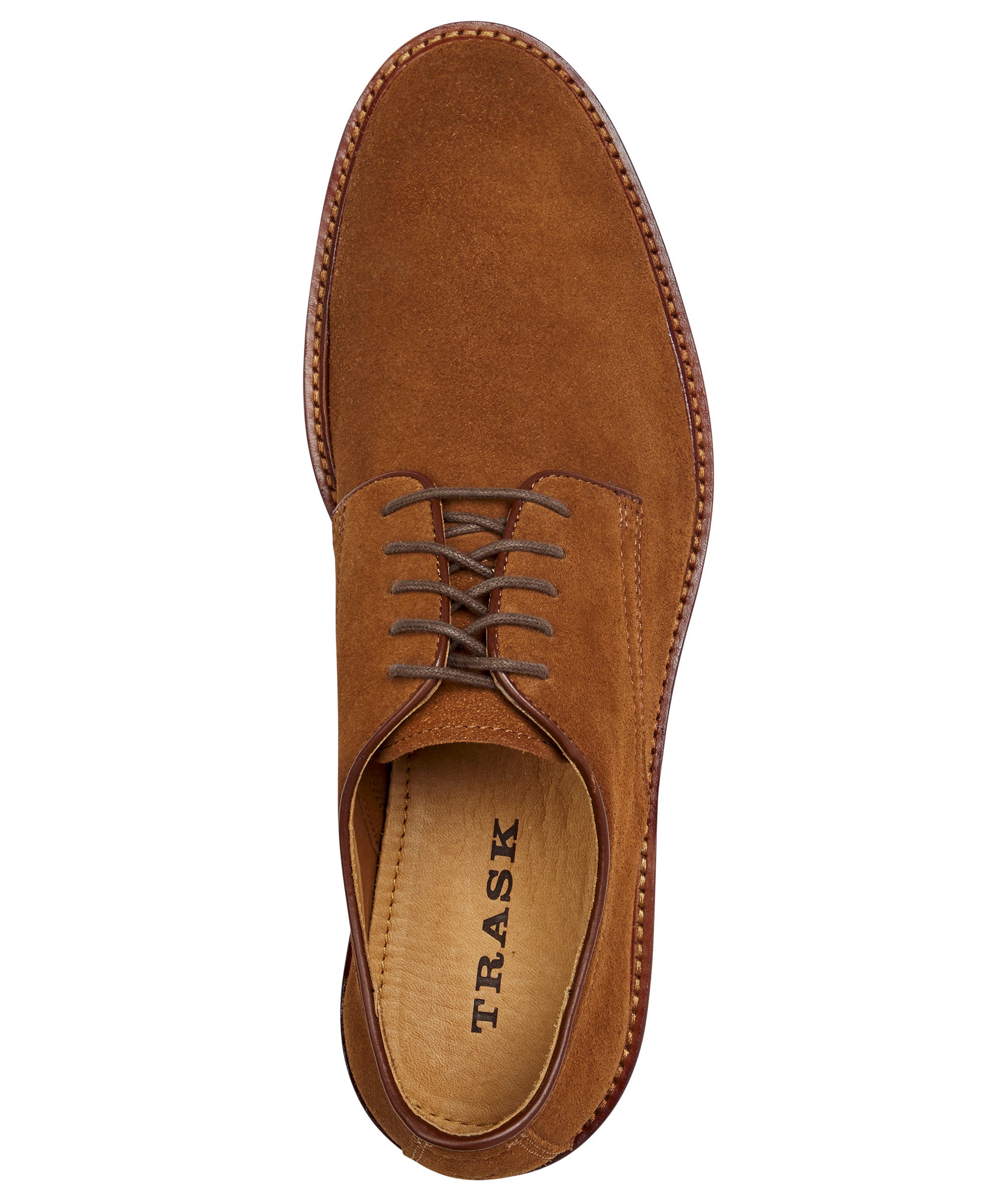 Trask Landry English Suede Oxford - Snuff