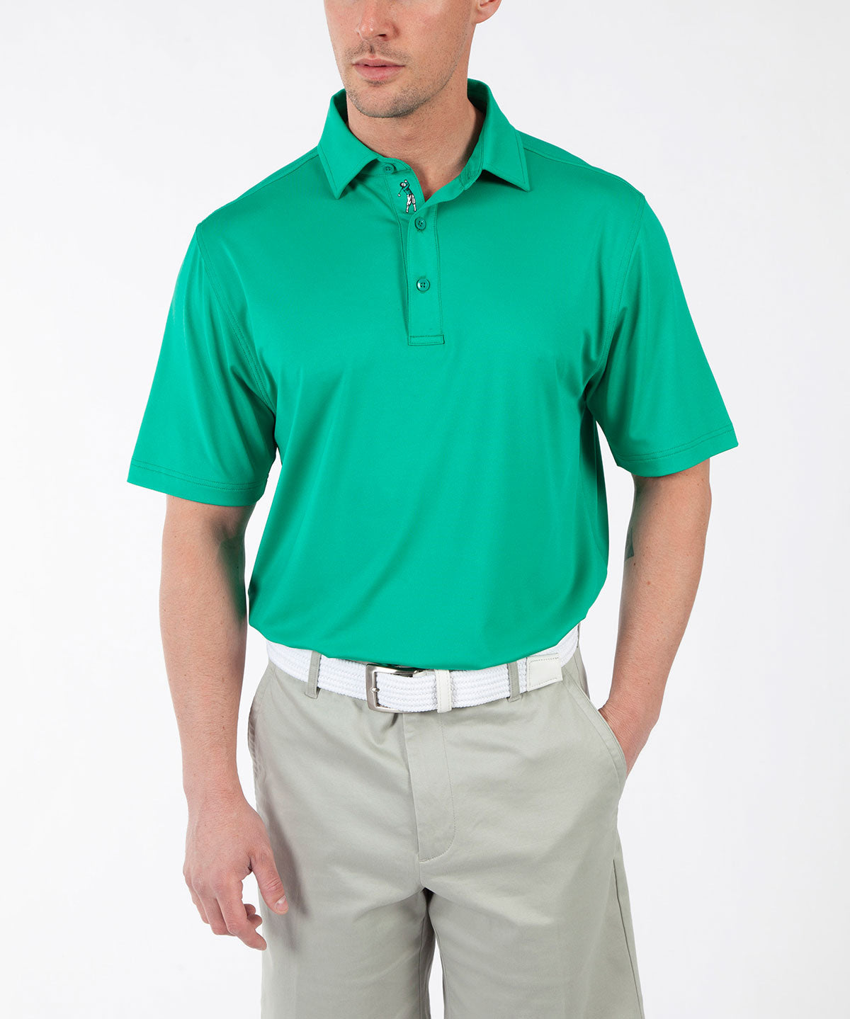 Performance Solid Jersey Short Sleeve Polo Shirt