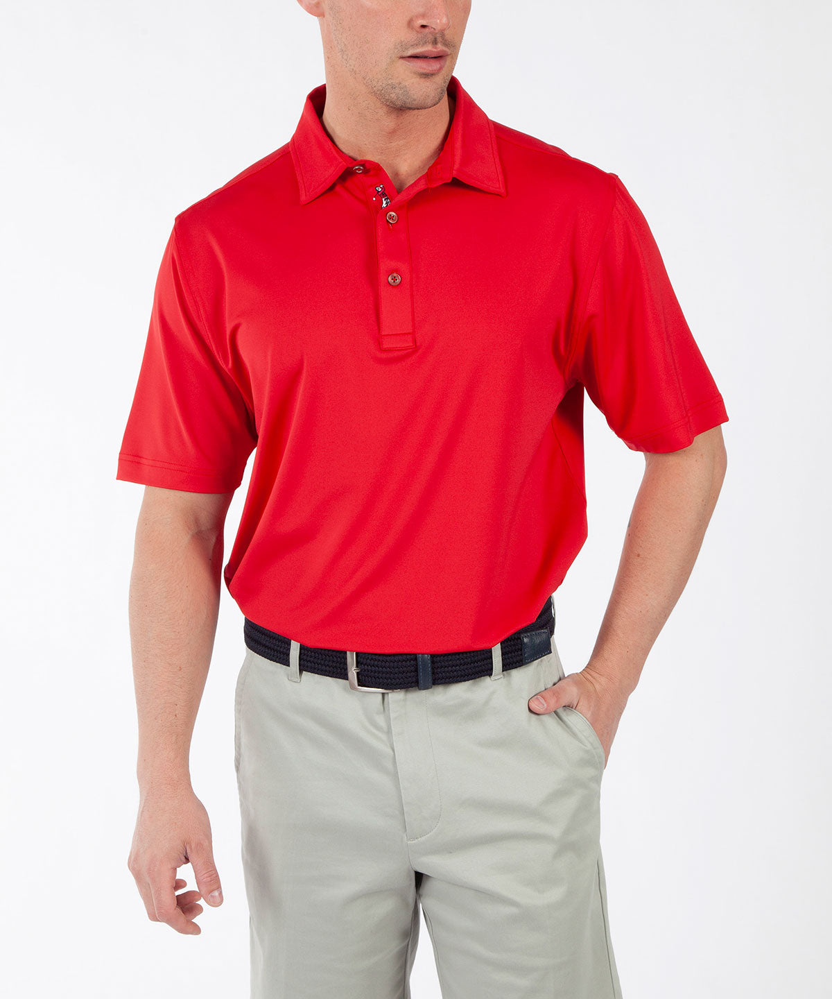 Performance Solid Jersey Short Sleeve Polo Shirt