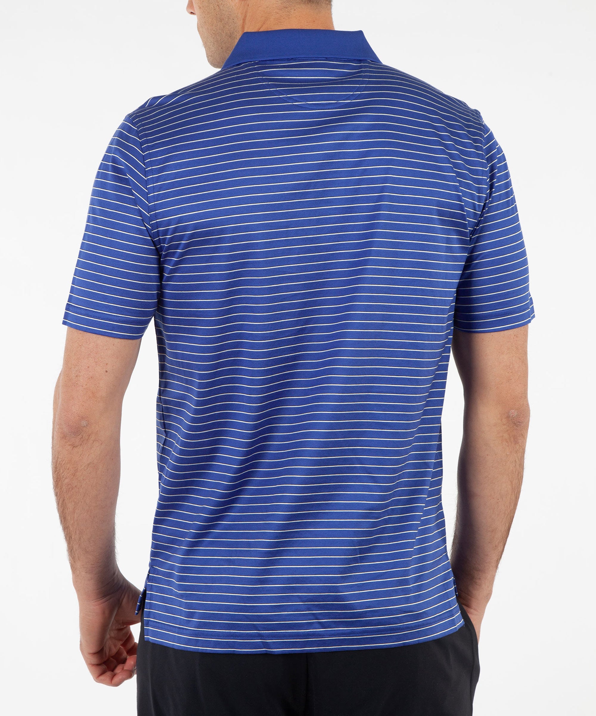 Signature Pisano Stripe 100% Mercerized Cotton Short Sleeve Polo Shirt