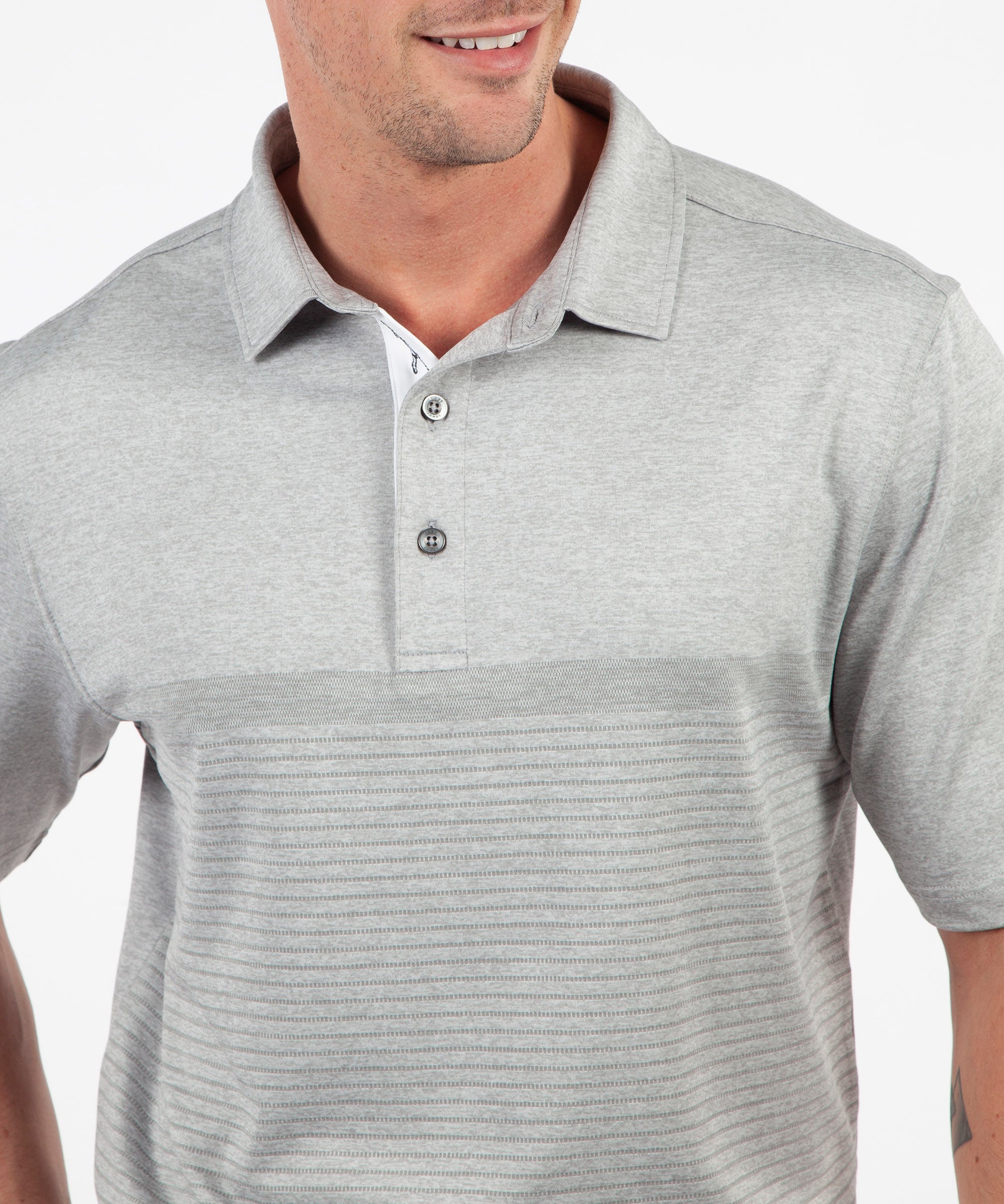Performance Zuma Jacquard Stripe Polo