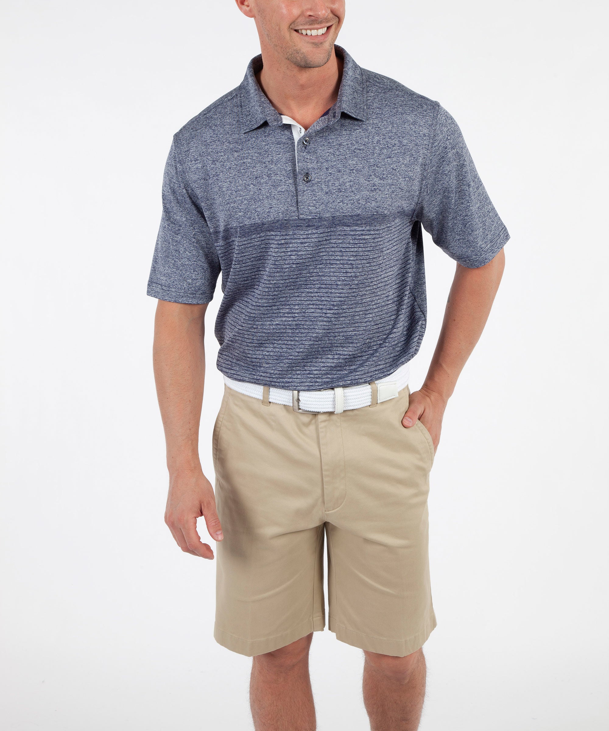 Performance Zuma Jacquard Stripe Polo