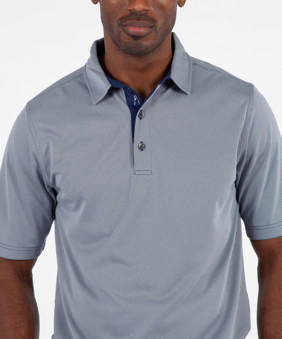 Performance Twill Jacquard Short Sleeve Polo Shirt