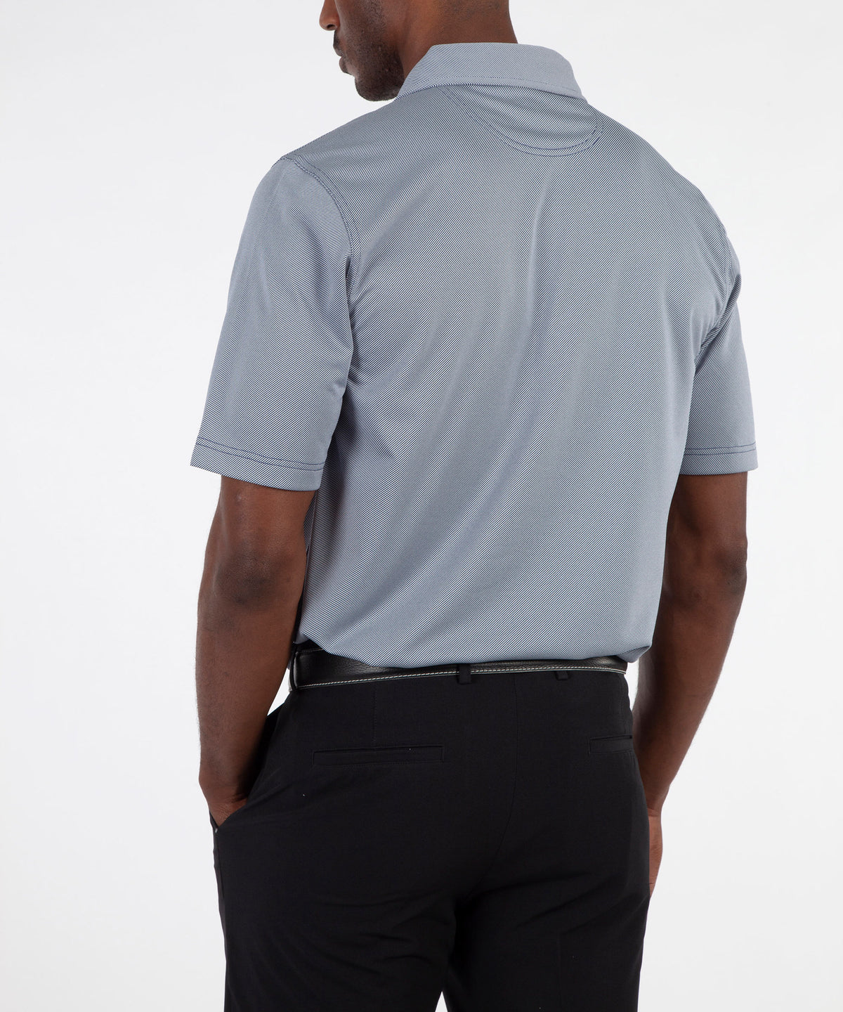 Performance Twill Jacquard Short Sleeve Polo Shirt