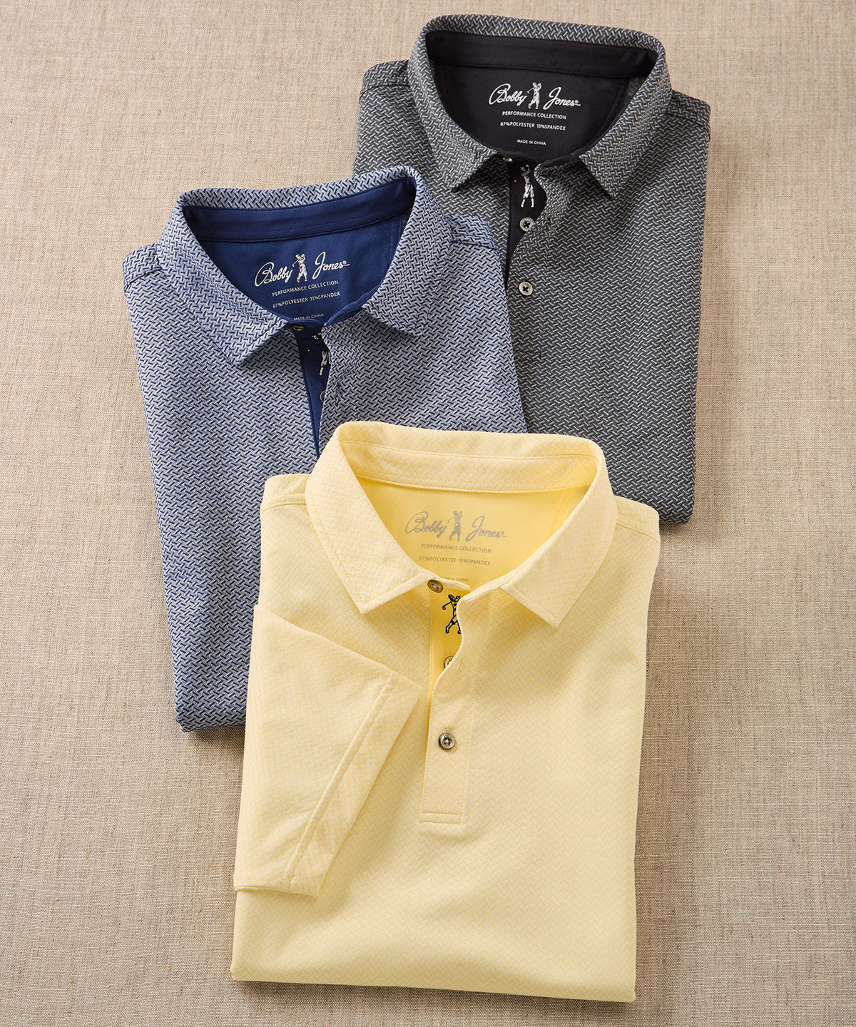 Performance Geo Jacquard Short Sleeve Polo Shirt