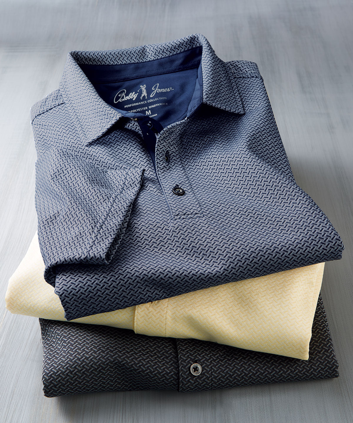 Performance Geo Jacquard Short Sleeve Polo Shirt