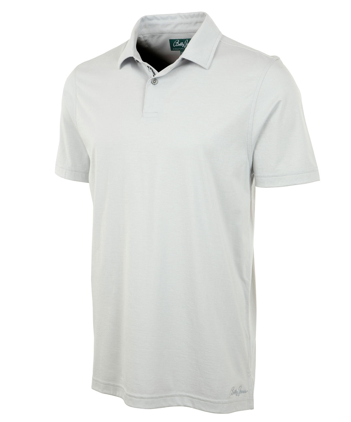 Ultra-Light Peruvian Cotton Two-Button Short-Sleeve Polo Shirt