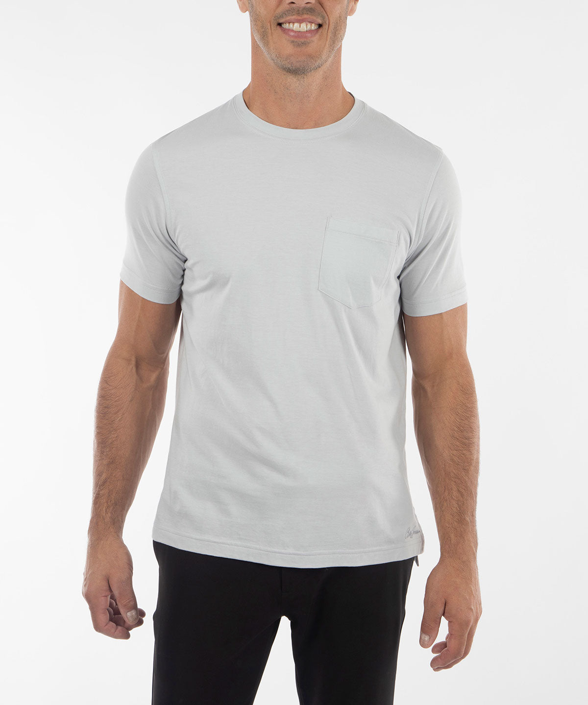 Ultra-Light Peruvian Cotton Short-Sleeve Crew Neck Tee