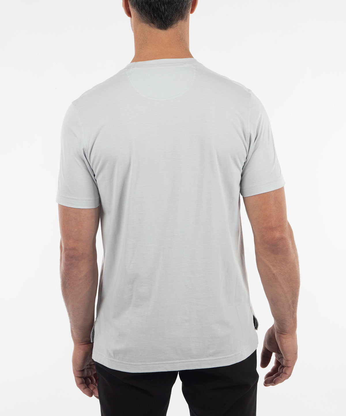 Ultra-Light Peruvian Cotton Short-Sleeve Crew Neck Tee