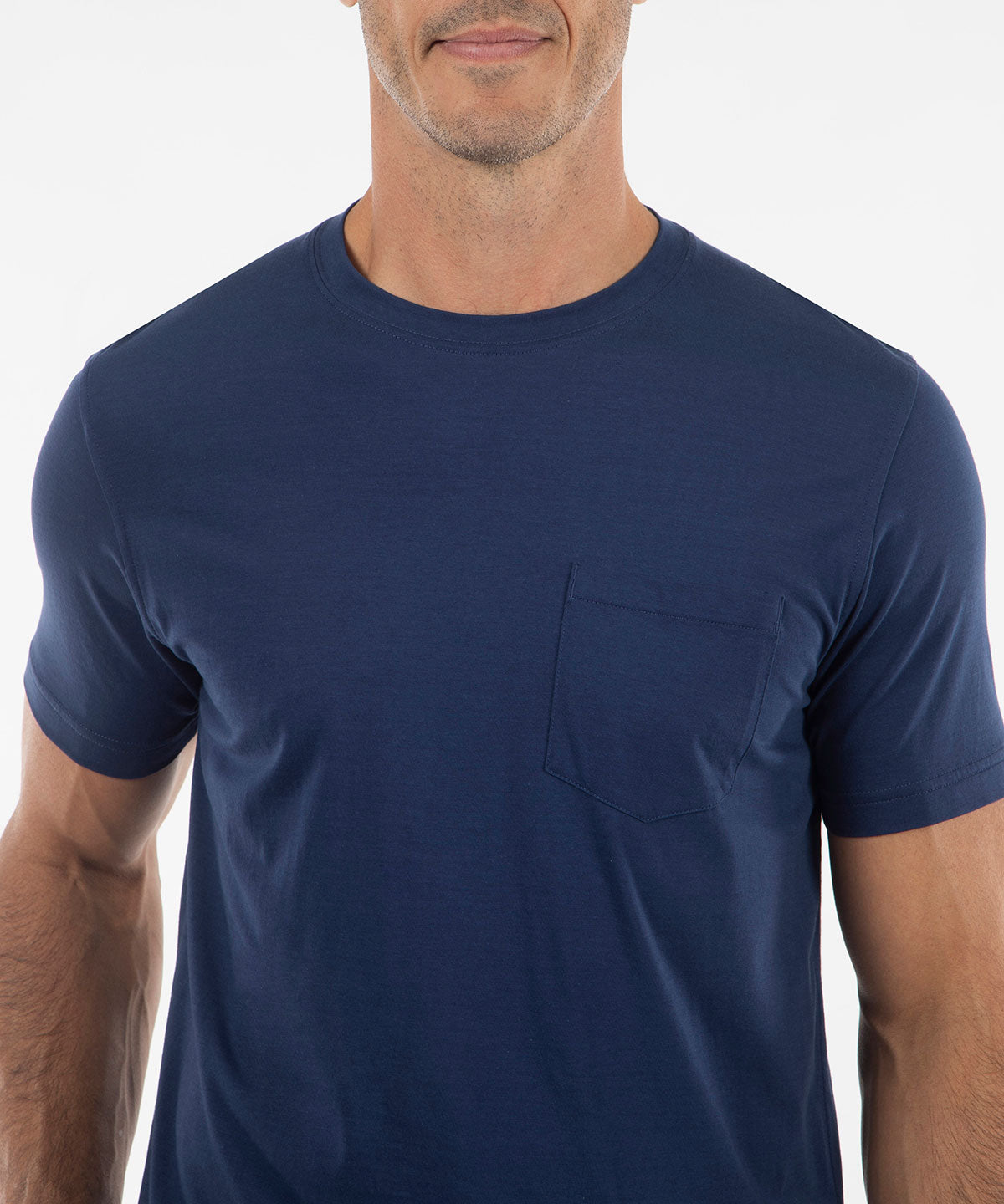 Ultra-Light Peruvian Cotton Short-Sleeve Crew Neck Tee