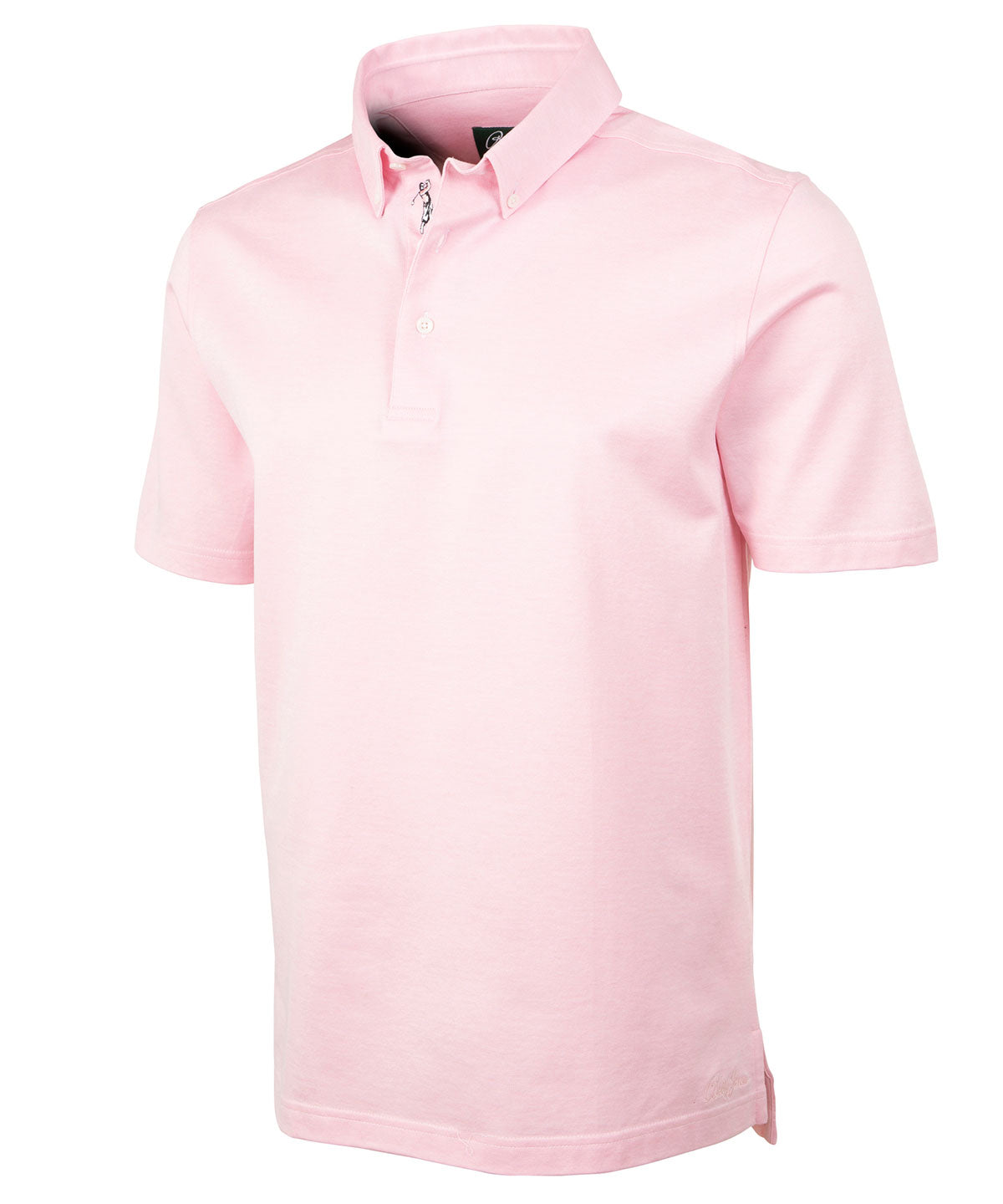 Signature Cotton Knit Short-Sleeve Button-Down Collar Polo