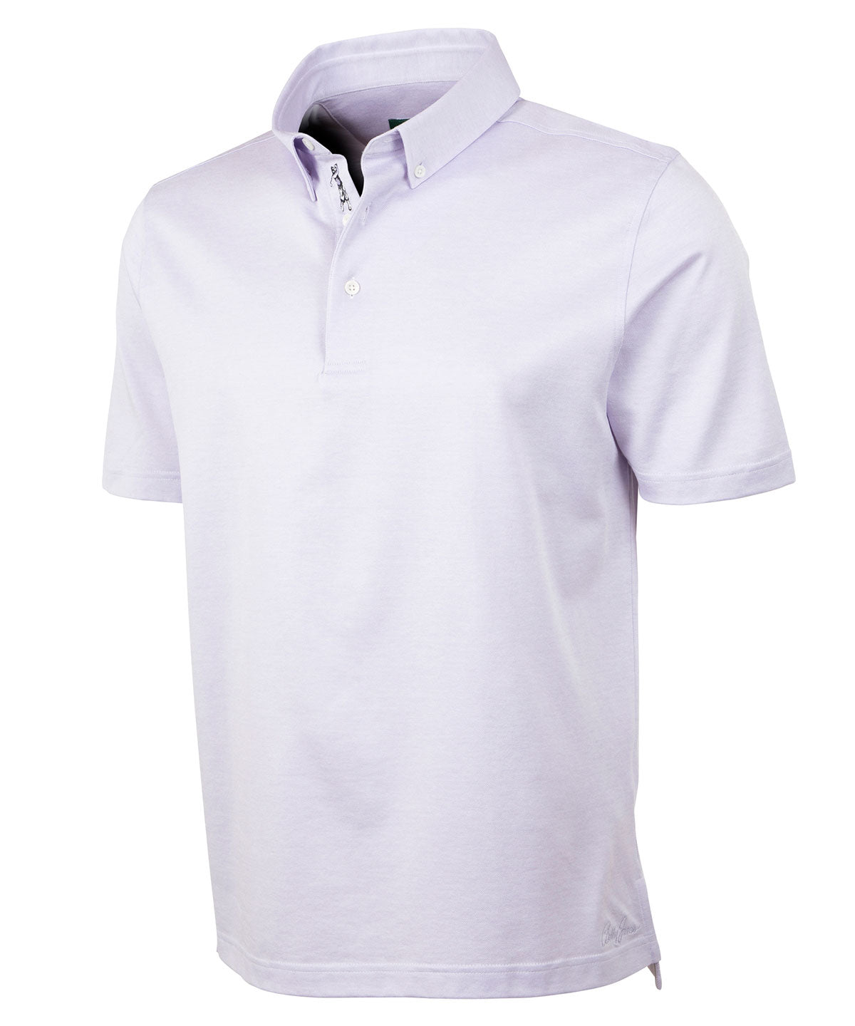 Signature Cotton Knit Short-Sleeve Button-Down Collar Polo