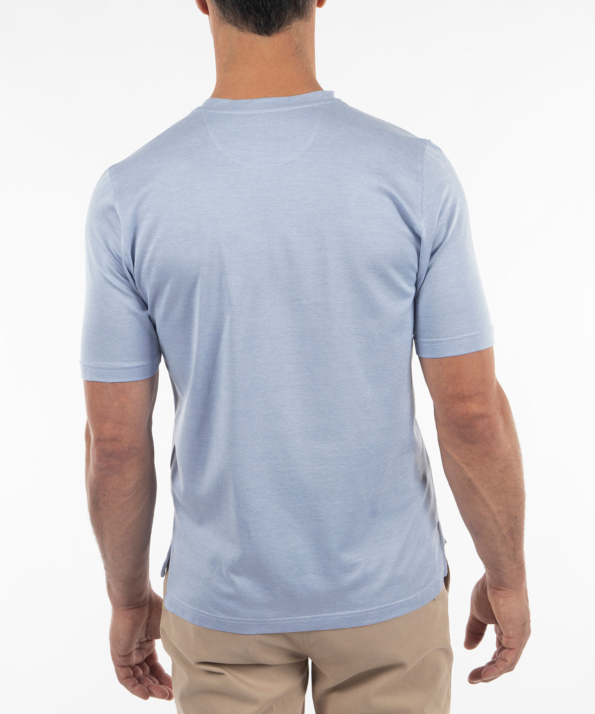 Signature Cotton Knit Short-Sleeve Cabana Tee Shirt