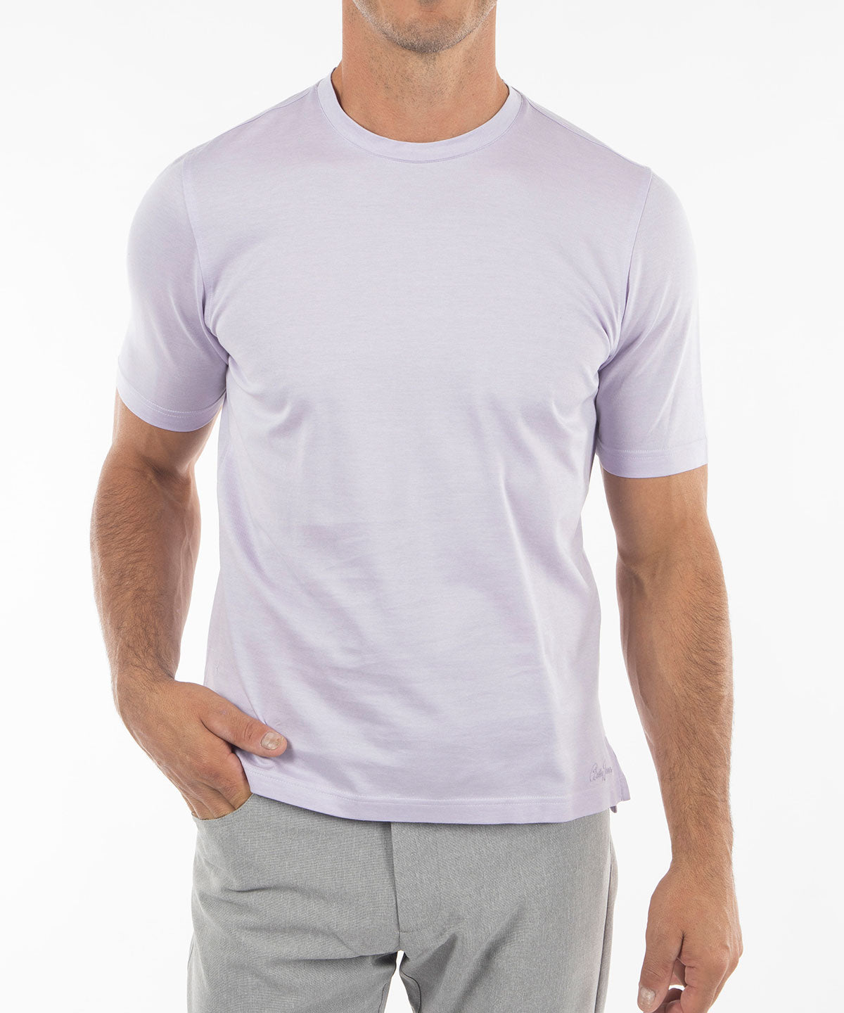 Signature Cotton Knit Short-Sleeve Cabana Tee Shirt