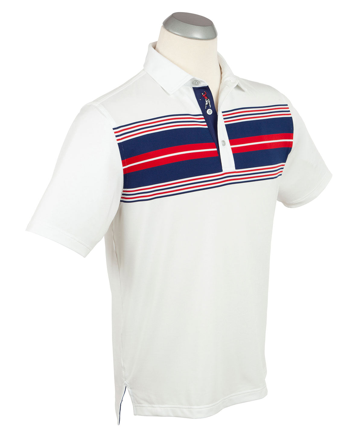 Performance Chest Stripe Polo Shirt