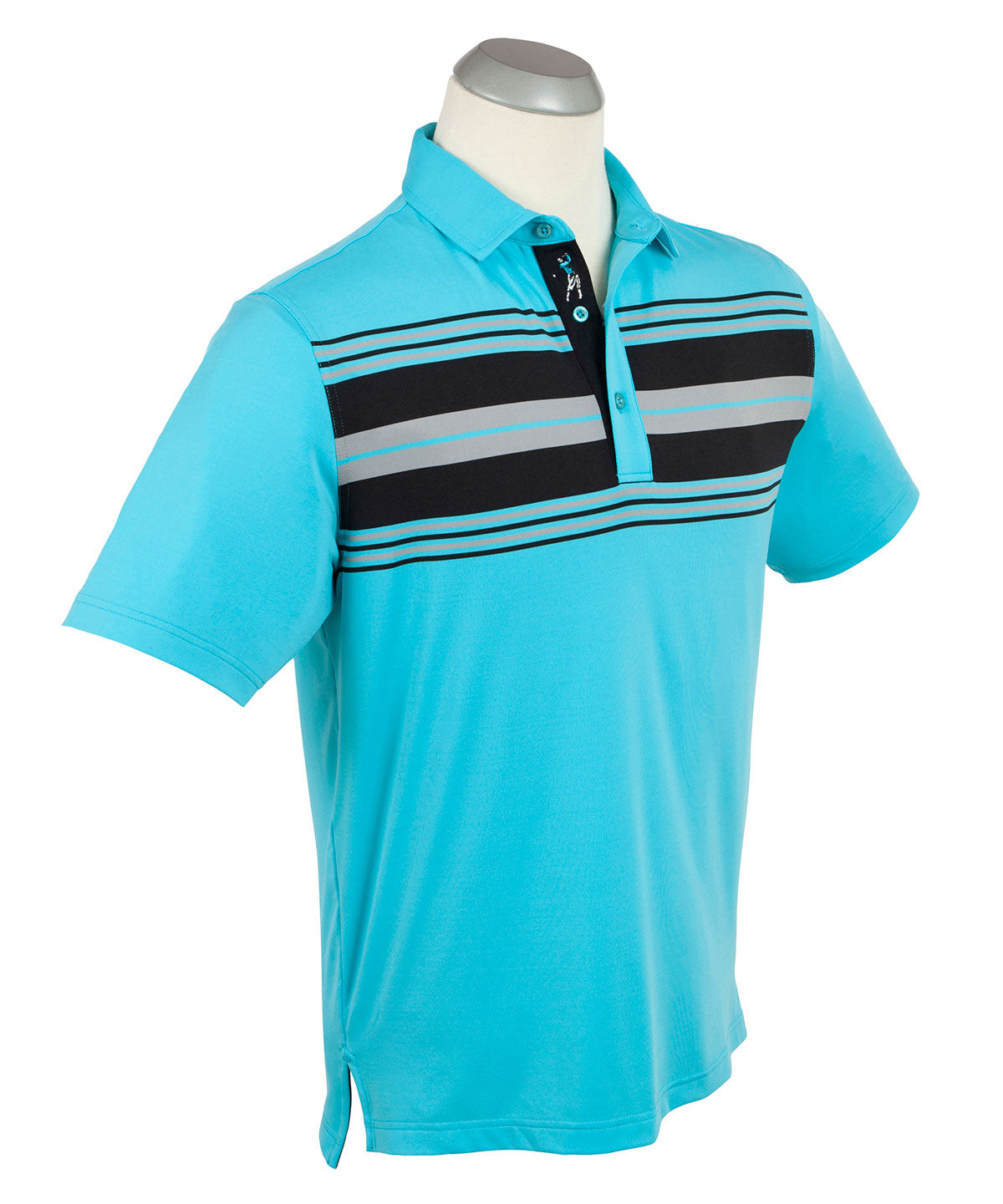 Performance Chest Stripe Polo Shirt