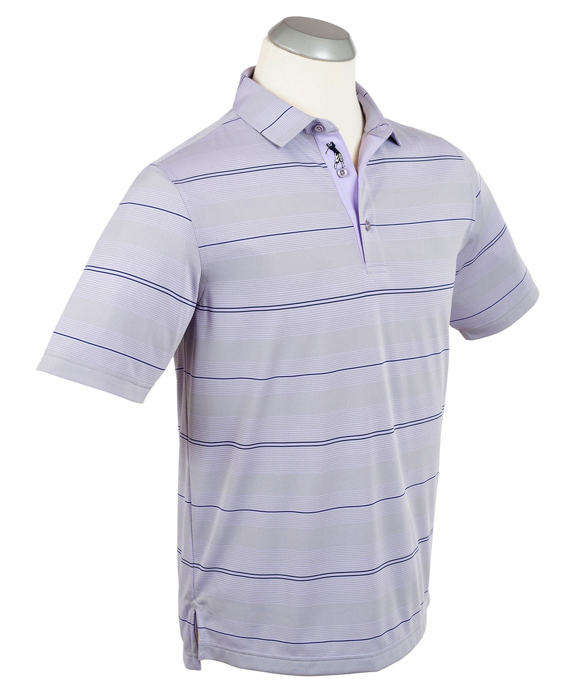 Performance Shadow Stripe Jersey Polo Shirt