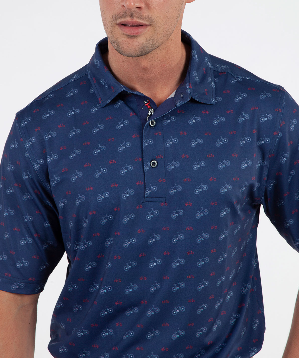 Performance Bicycle Print Short-Sleeve Polo Shirt