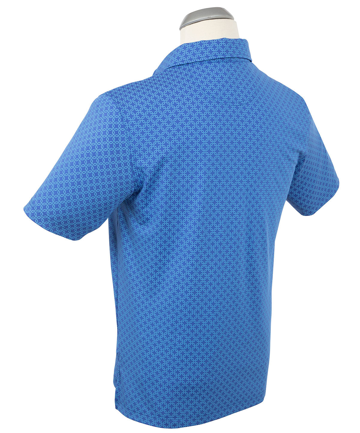 Performance Jersey Geometric Print Polo