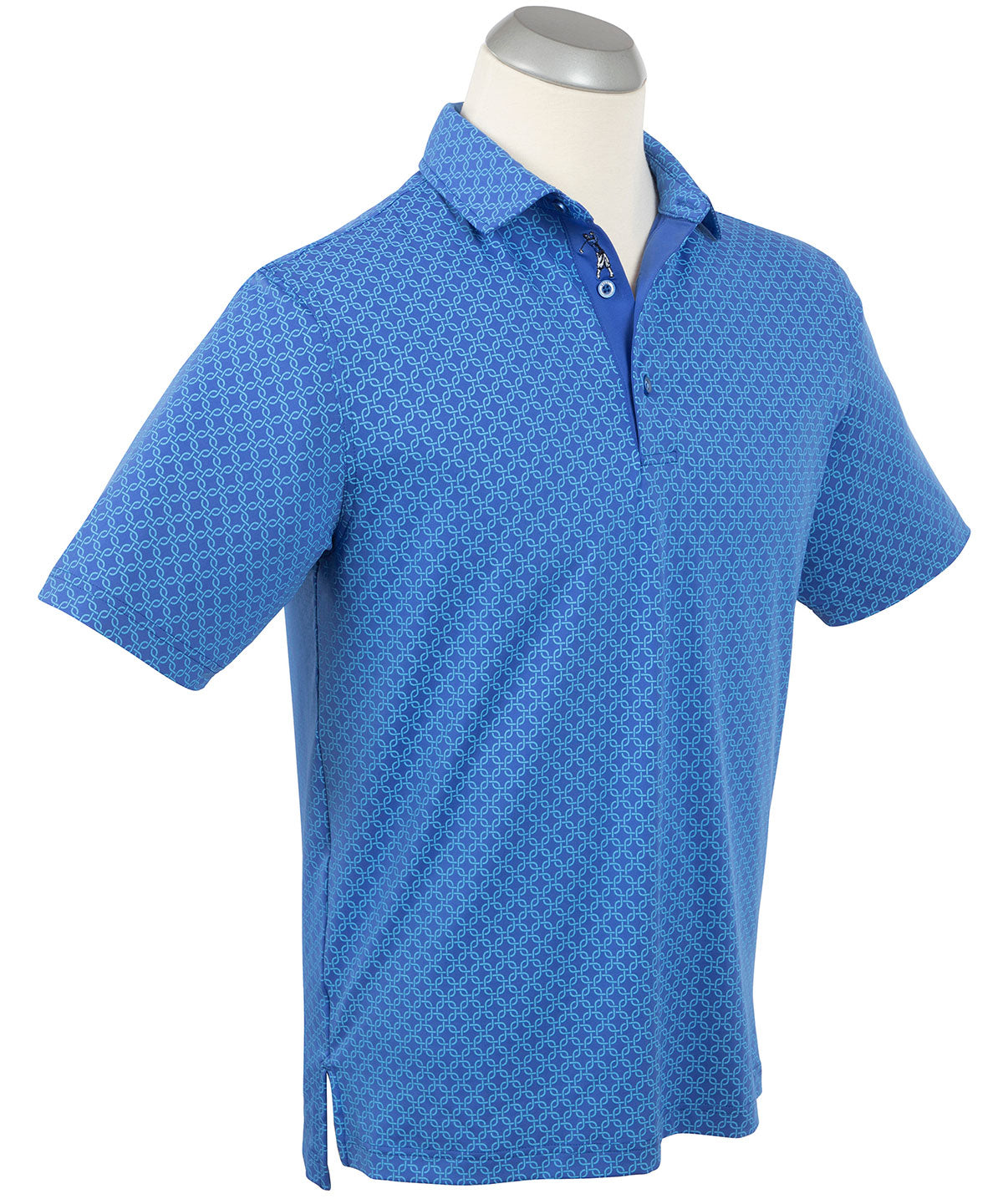 Performance Jersey Geometric Print Polo