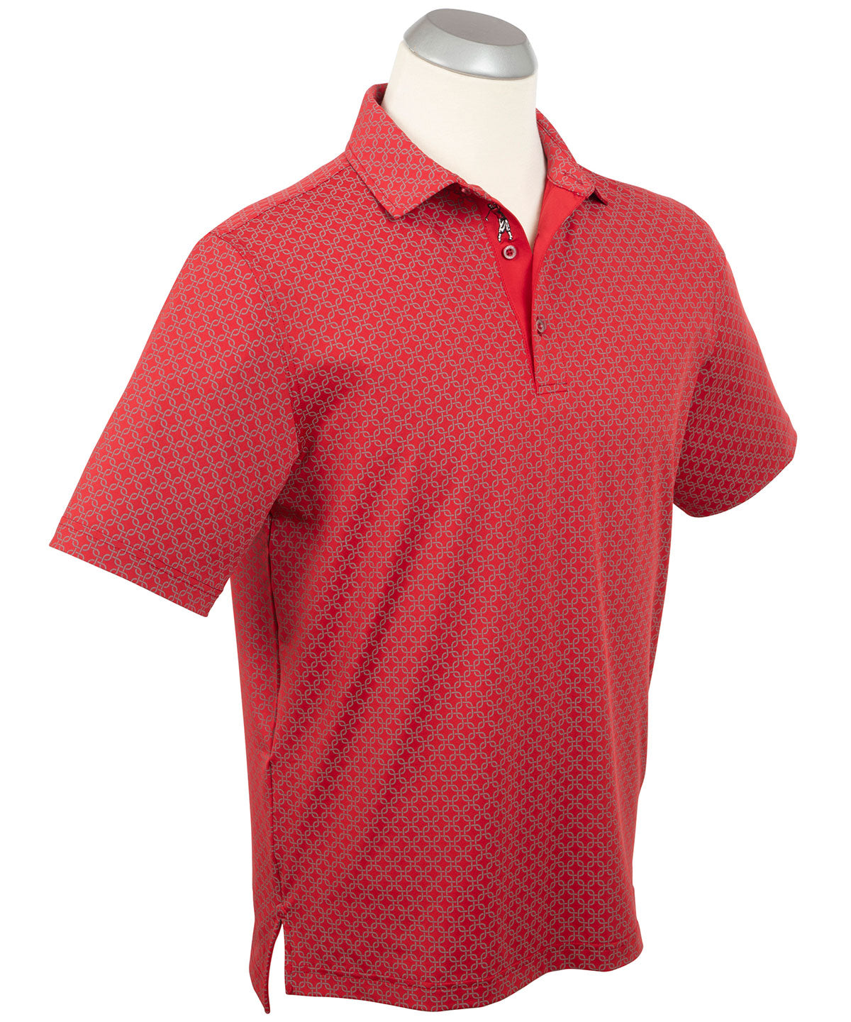 Performance Jersey Geometric Print Polo