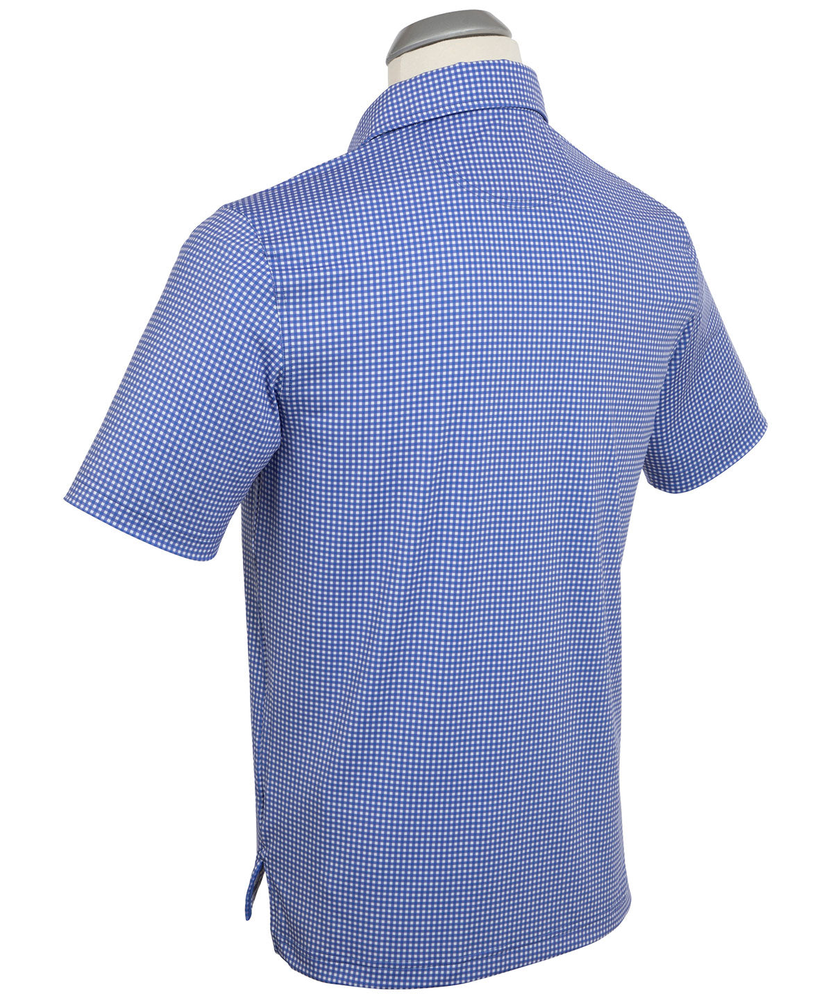 Performance Jersey Gingham Print Polo