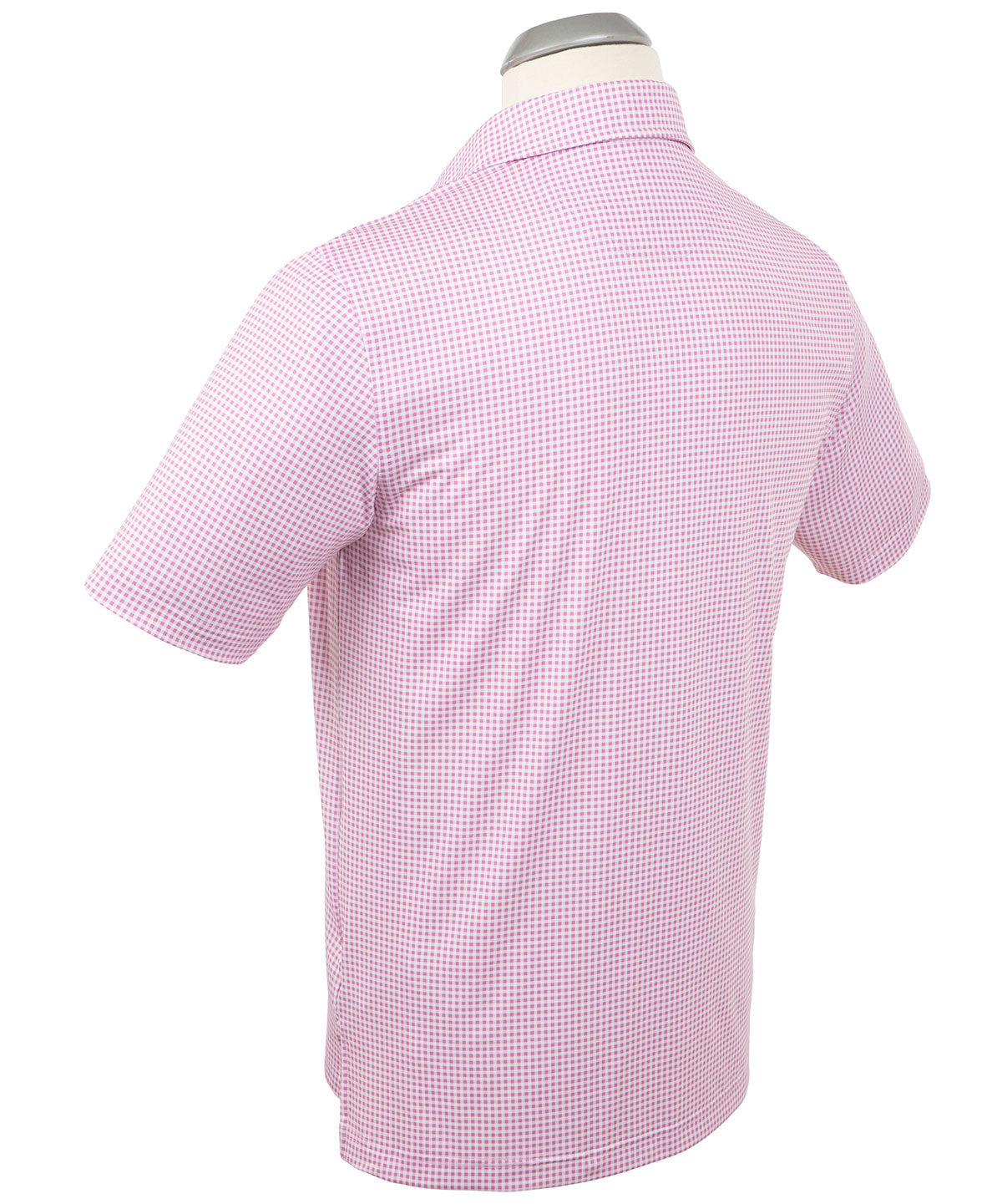 Performance Jersey Gingham Print Polo