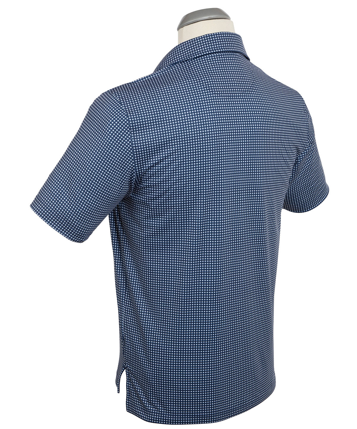 Performance Jersey Gingham Print Polo