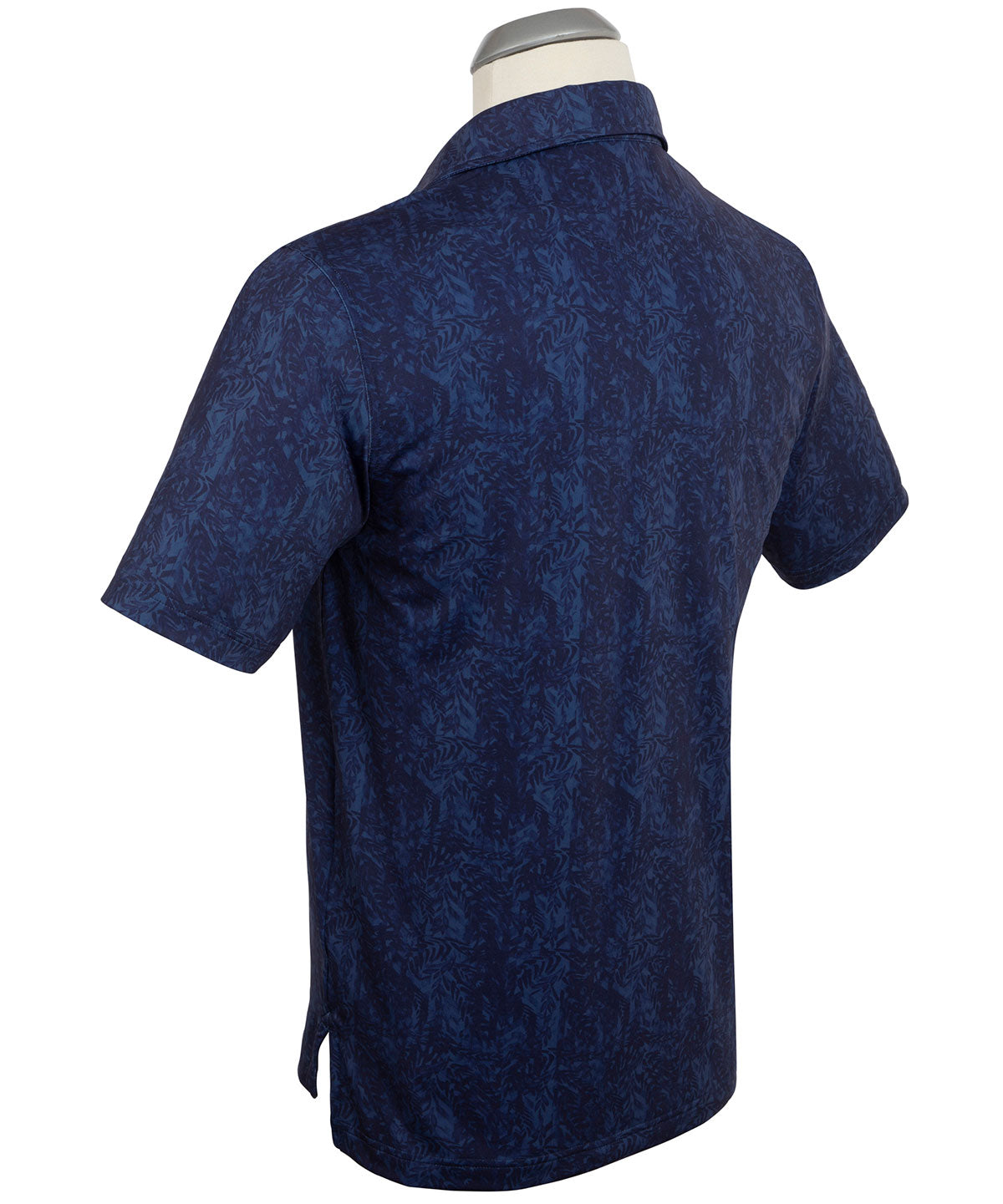 Performance Jersey Tonal Leaf Print Polo