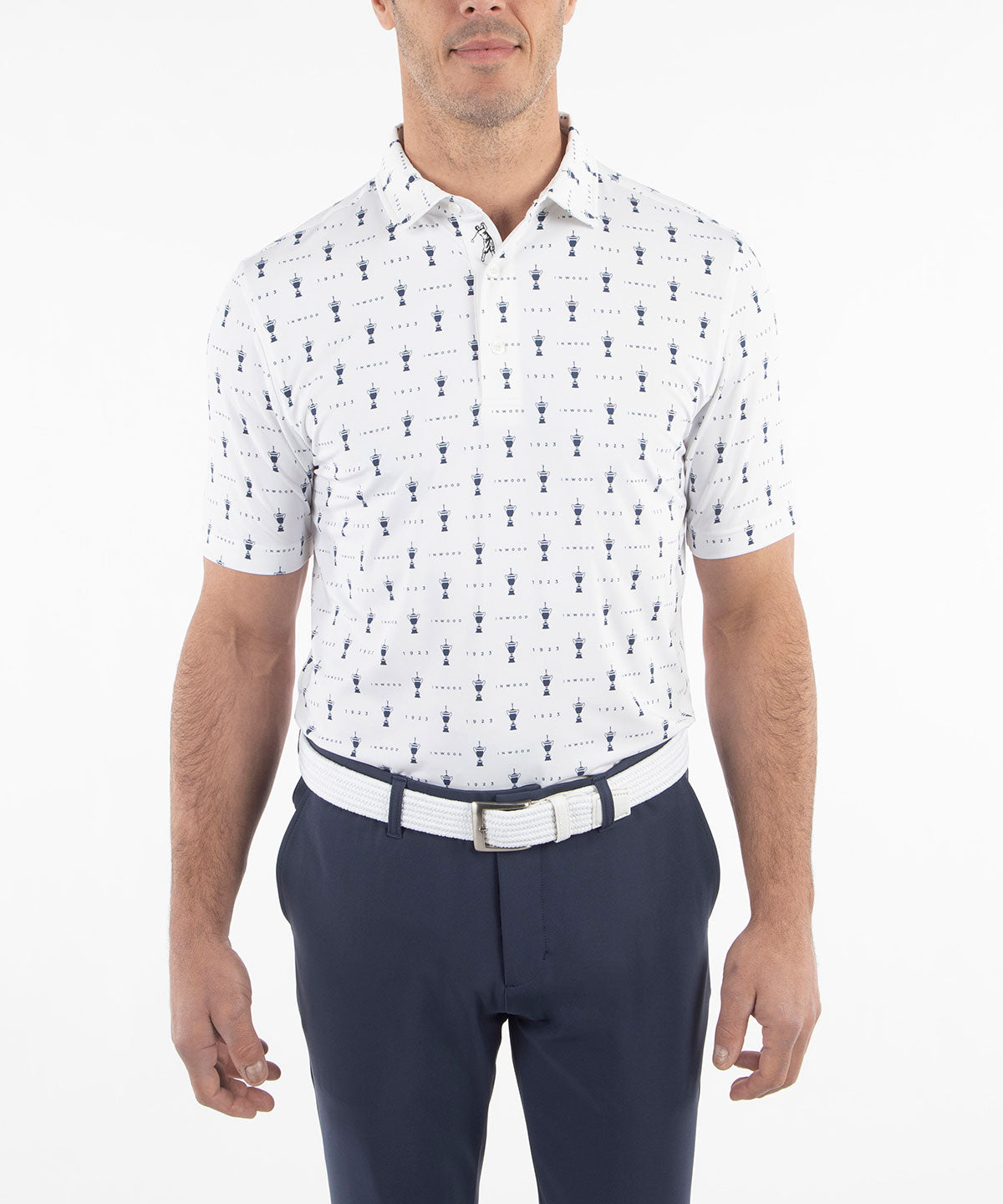 Performance Jersey 1923 Trophy Print Polo Shirt