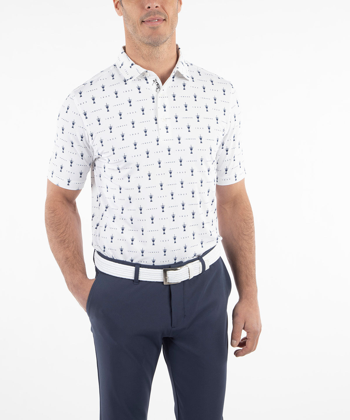 Performance Jersey 1923 Trophy Print Polo Shirt