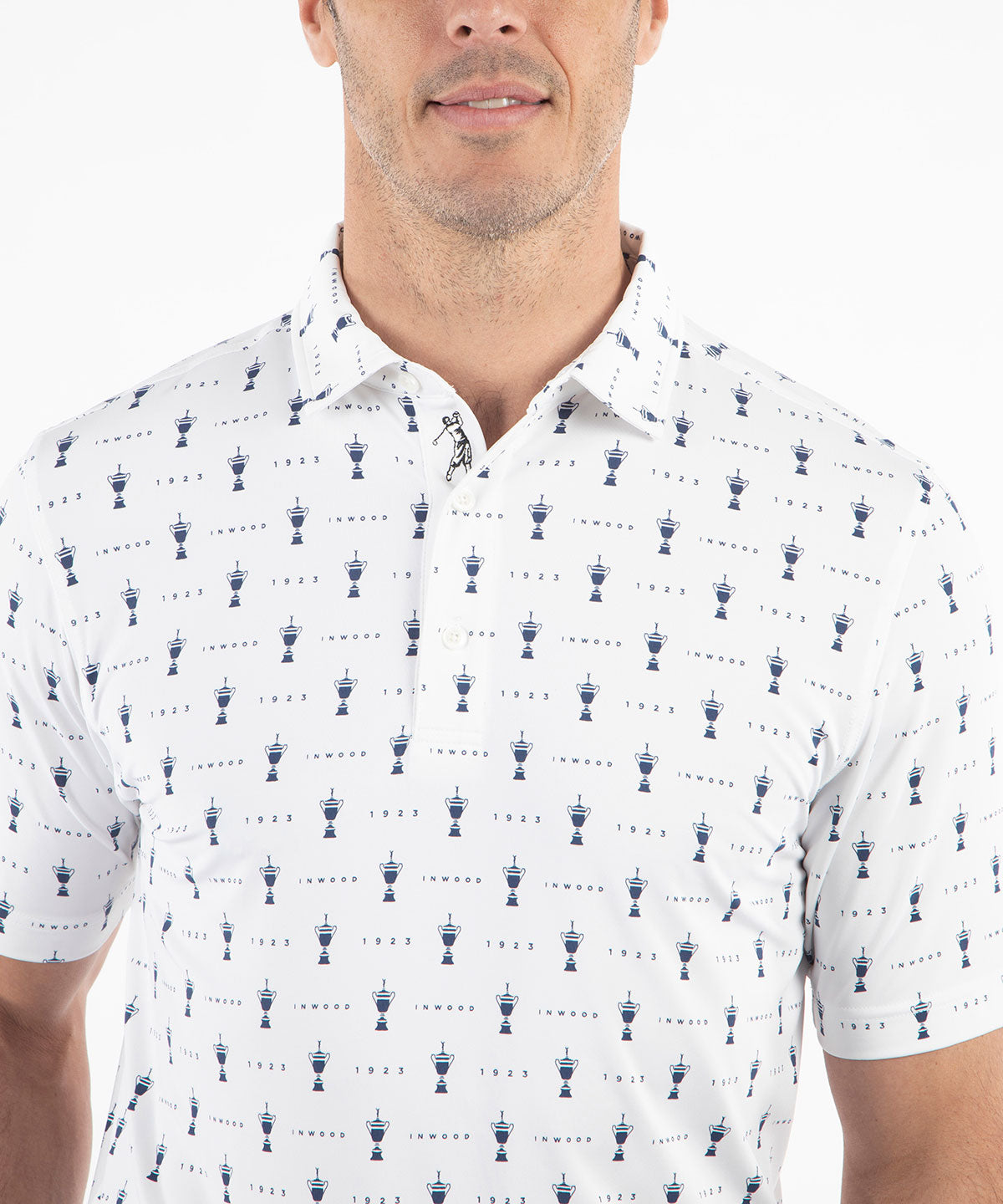 Performance Jersey 1923 Trophy Print Polo Shirt