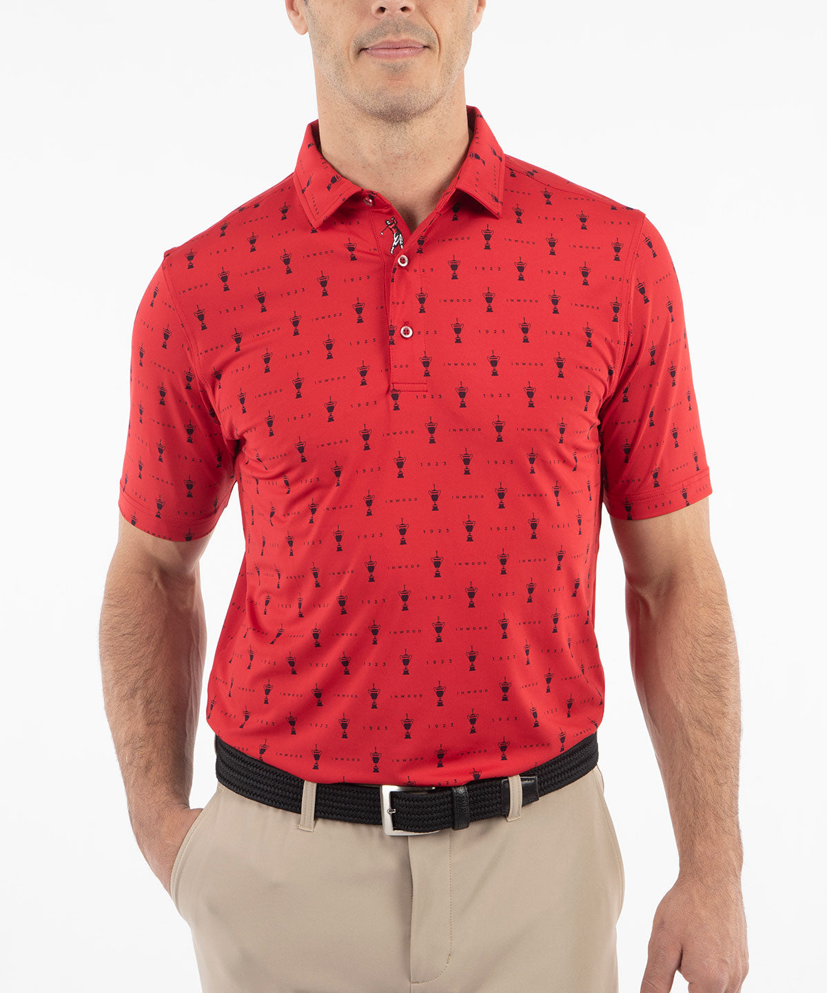 Performance Jersey 1923 Trophy Print Polo Shirt