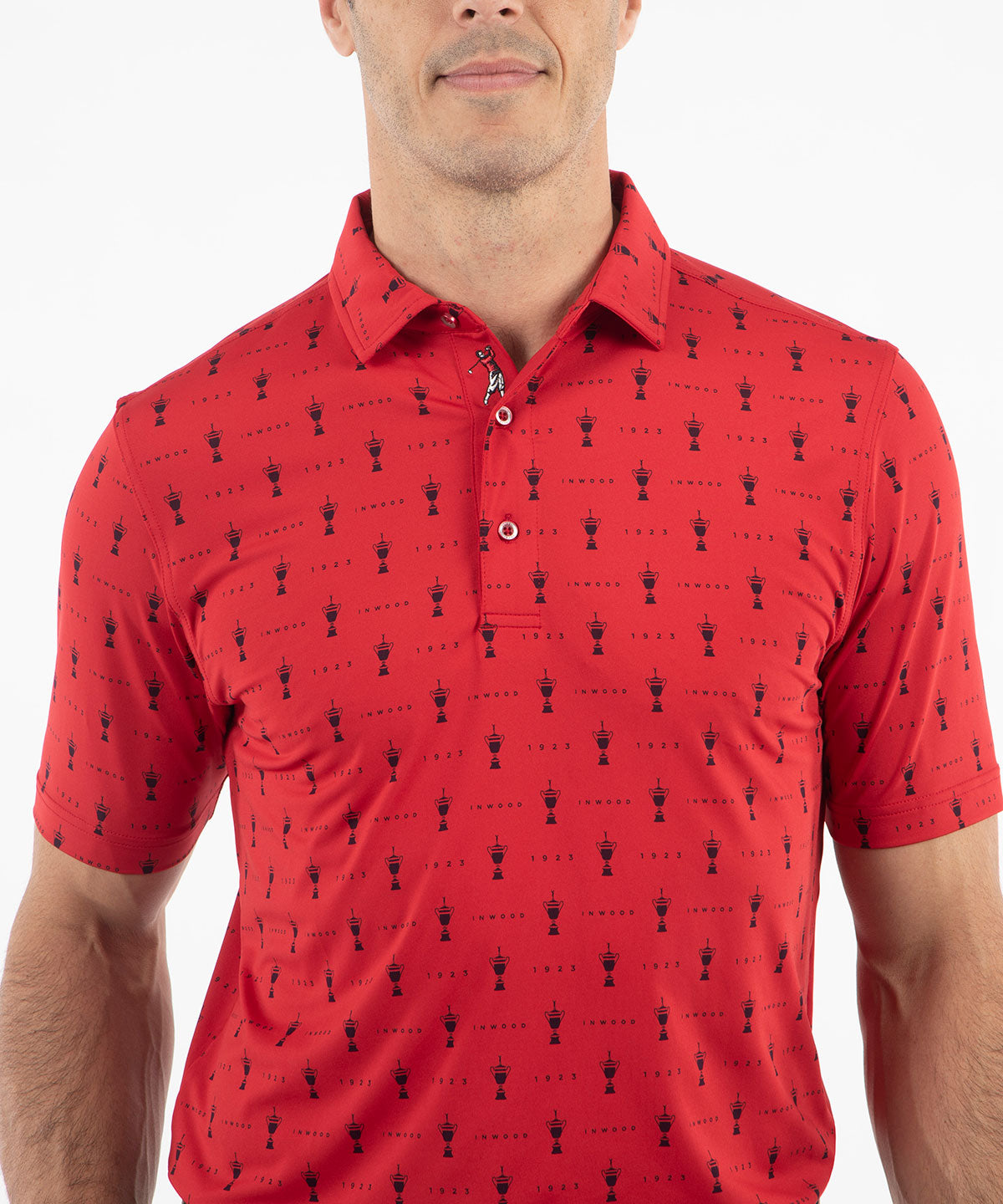 Performance Jersey 1923 Trophy Print Polo Shirt