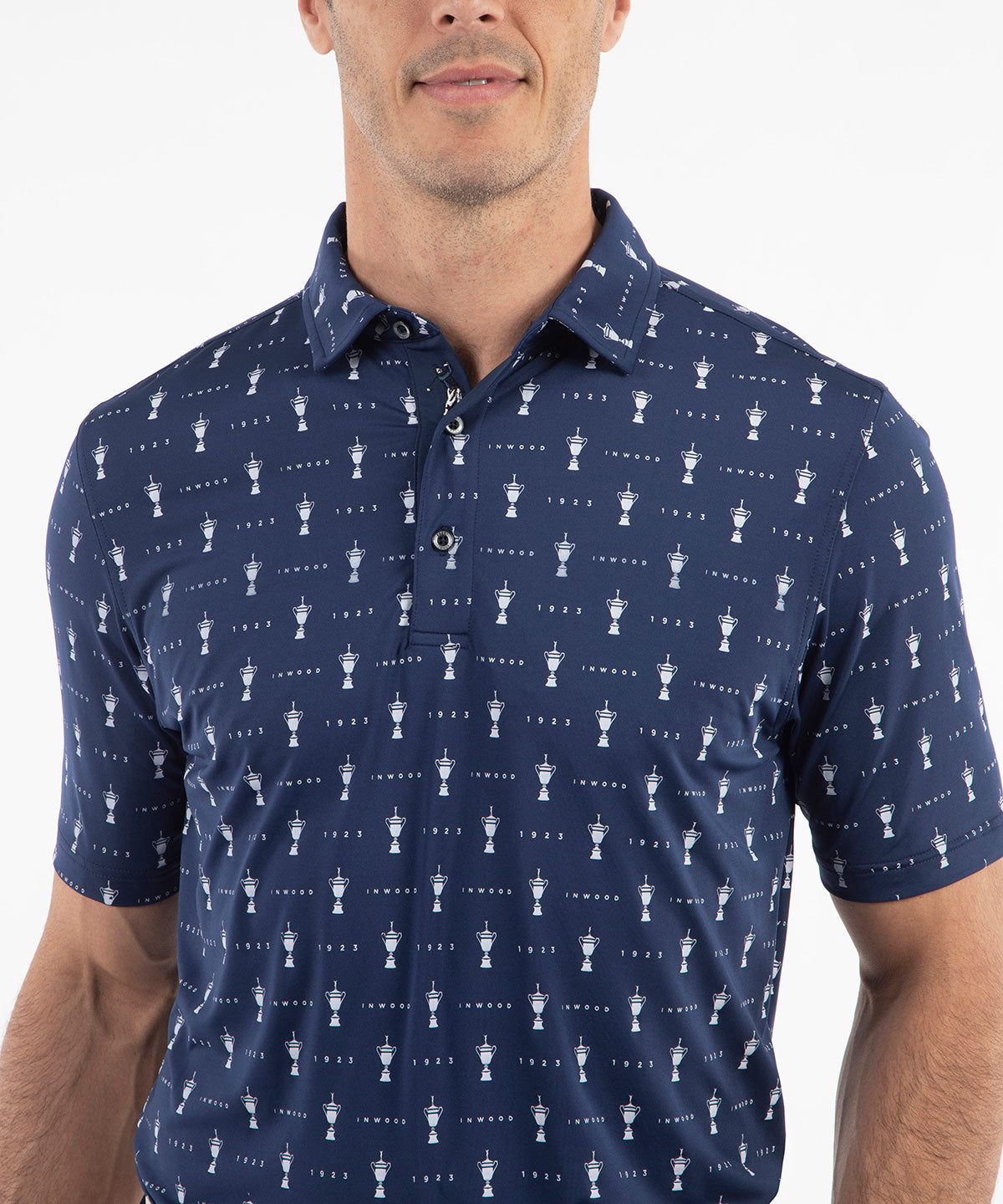 Performance Jersey 1923 Trophy Print Polo Shirt