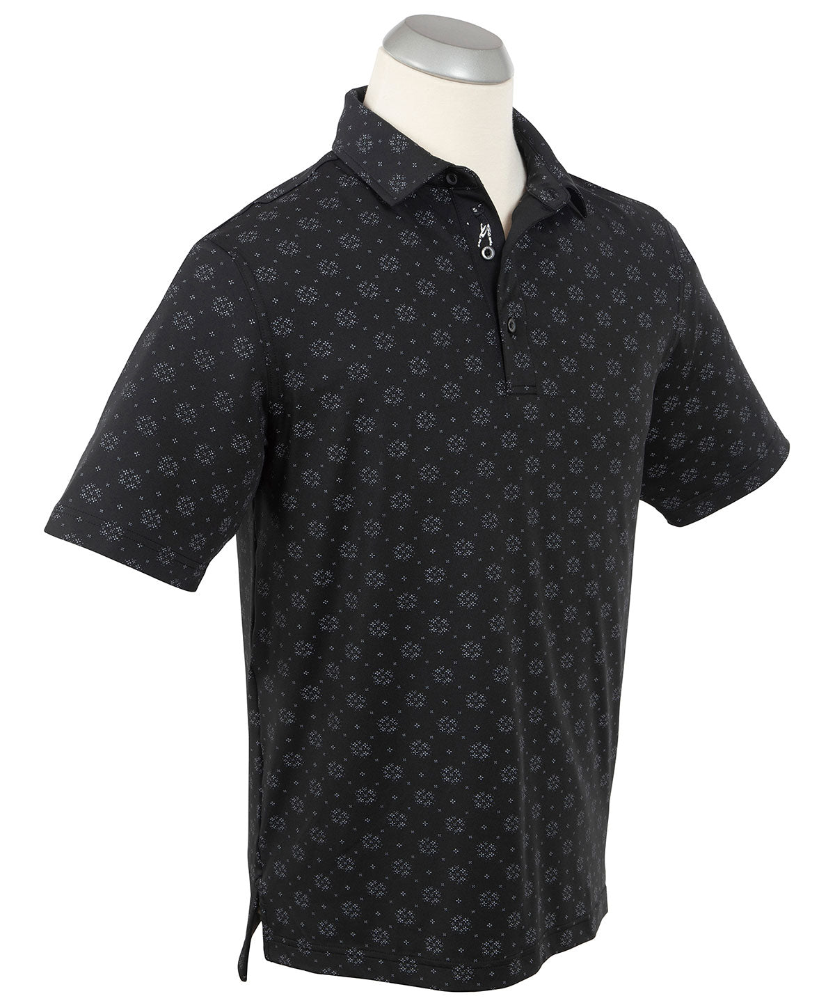 Performance Jersey Floral Print Polo