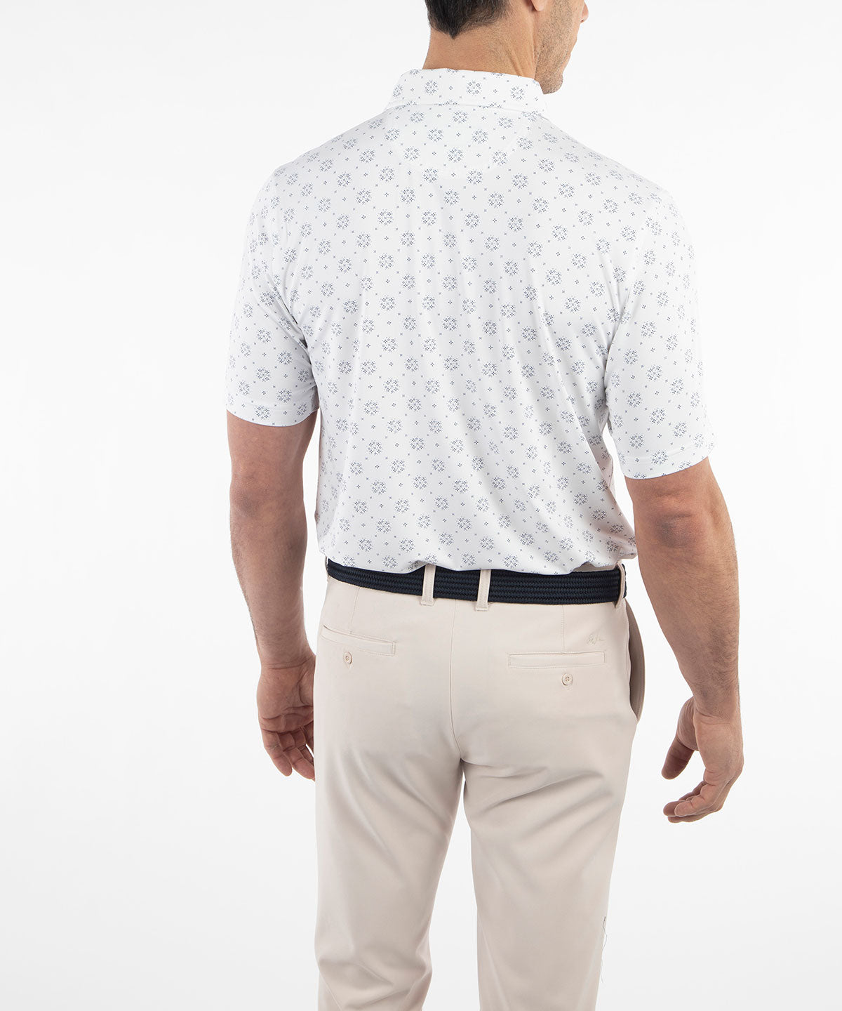 Performance Jersey Floral Print Polo