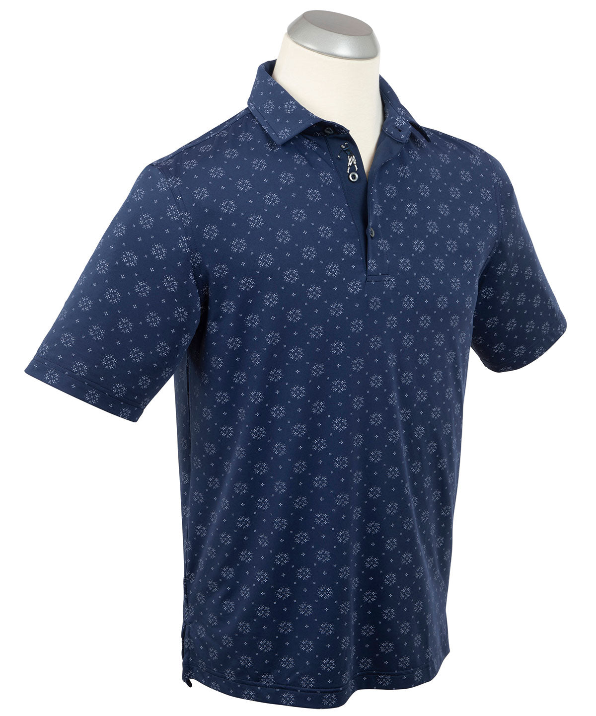 Performance Jersey Floral Print Polo