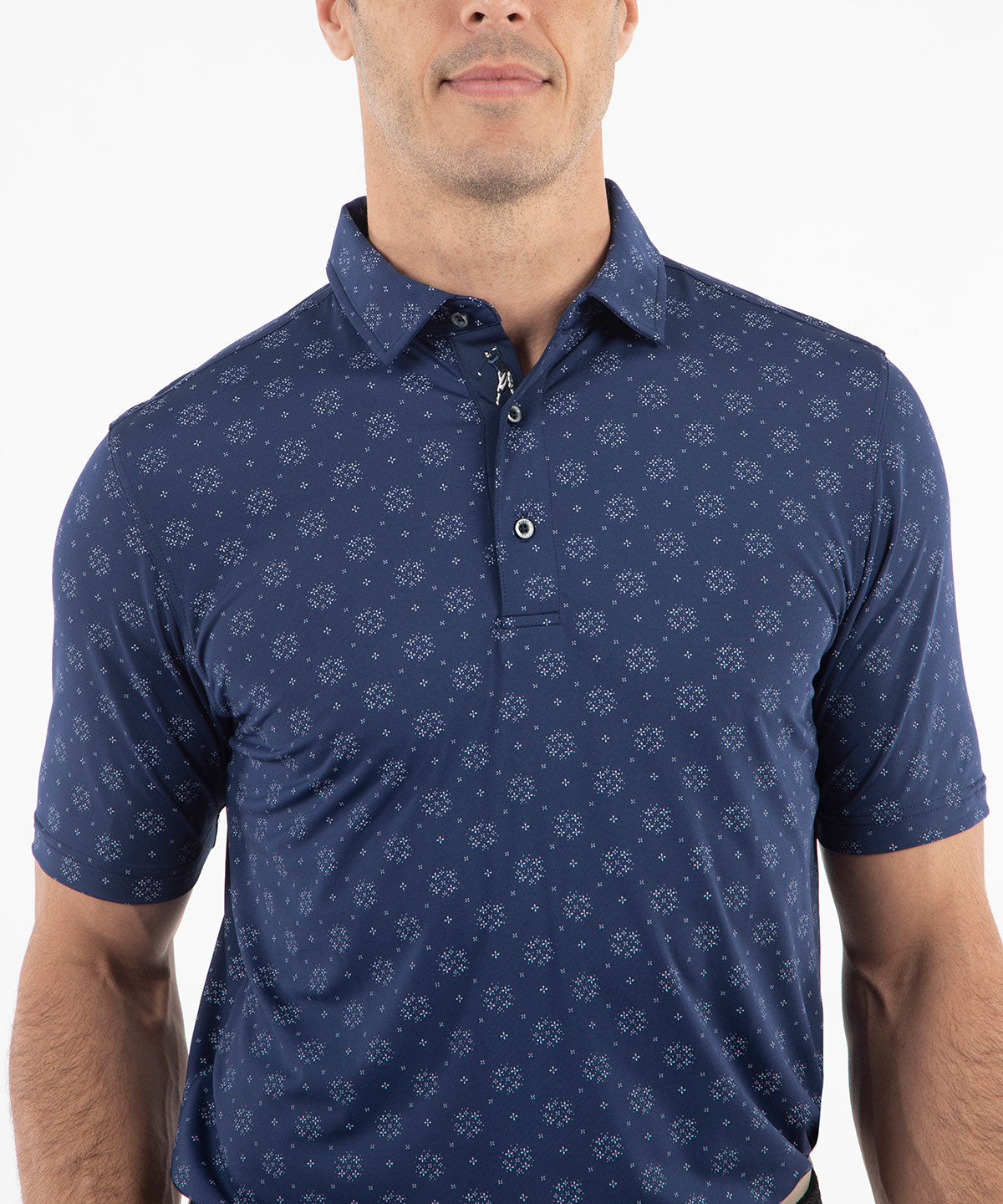 Performance Jersey Floral Print Polo