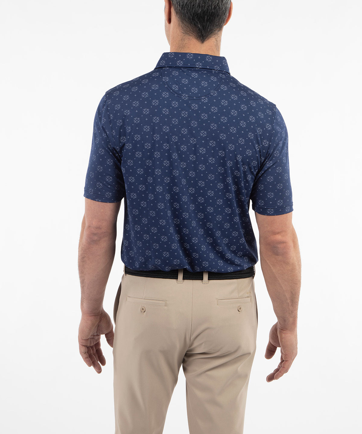 Performance Jersey Floral Print Polo