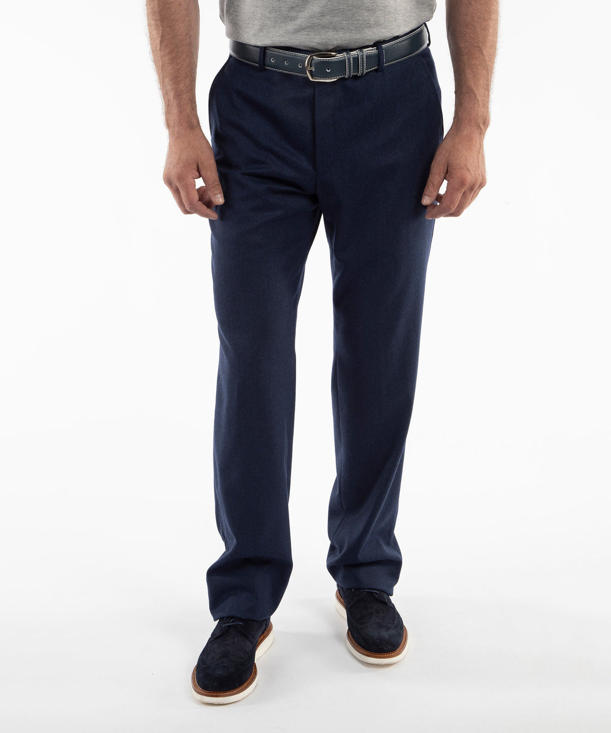 Heritage Italian Solid Wool/Cashmere Dress Pant