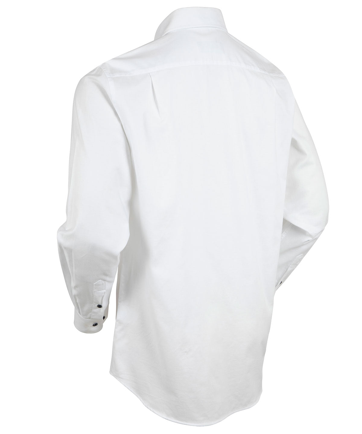 Signature Oxford Long Sleeve Sport Shirt with Contrast Buttons - Trim Fit