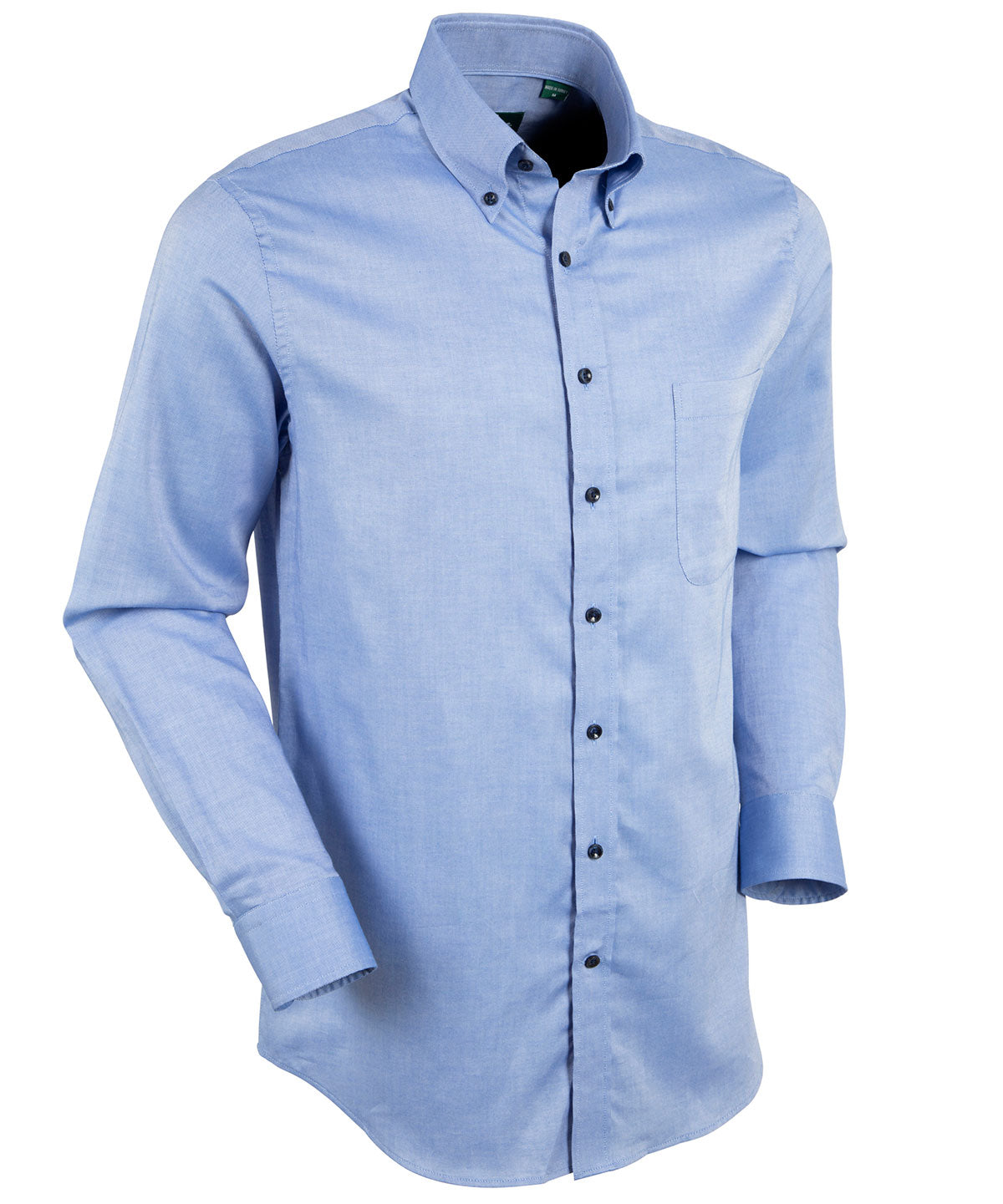 Signature Oxford Long Sleeve Sport Shirt with Contrast Buttons