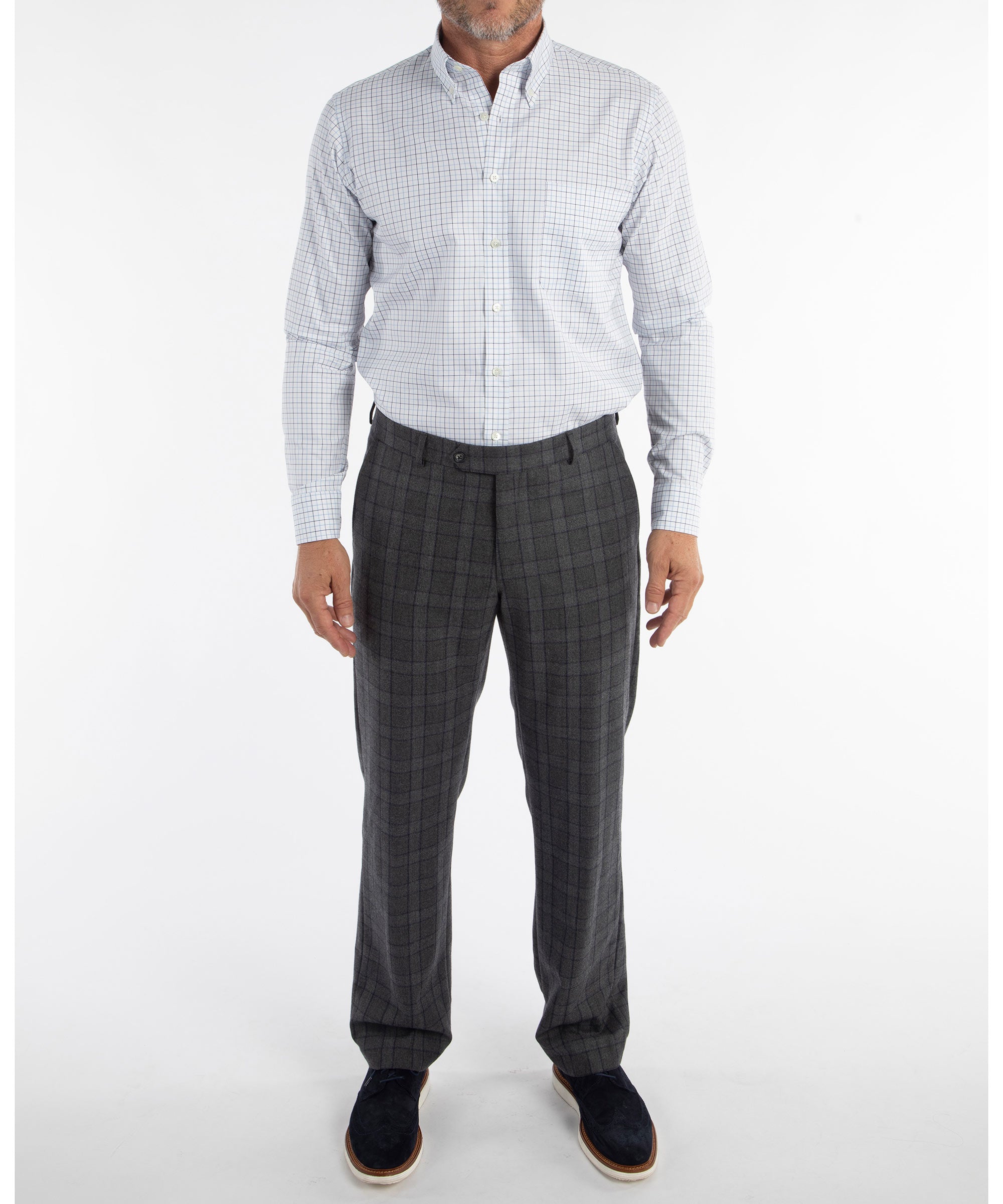 Heritage Twill Check Long Sleeve Sport Shirt