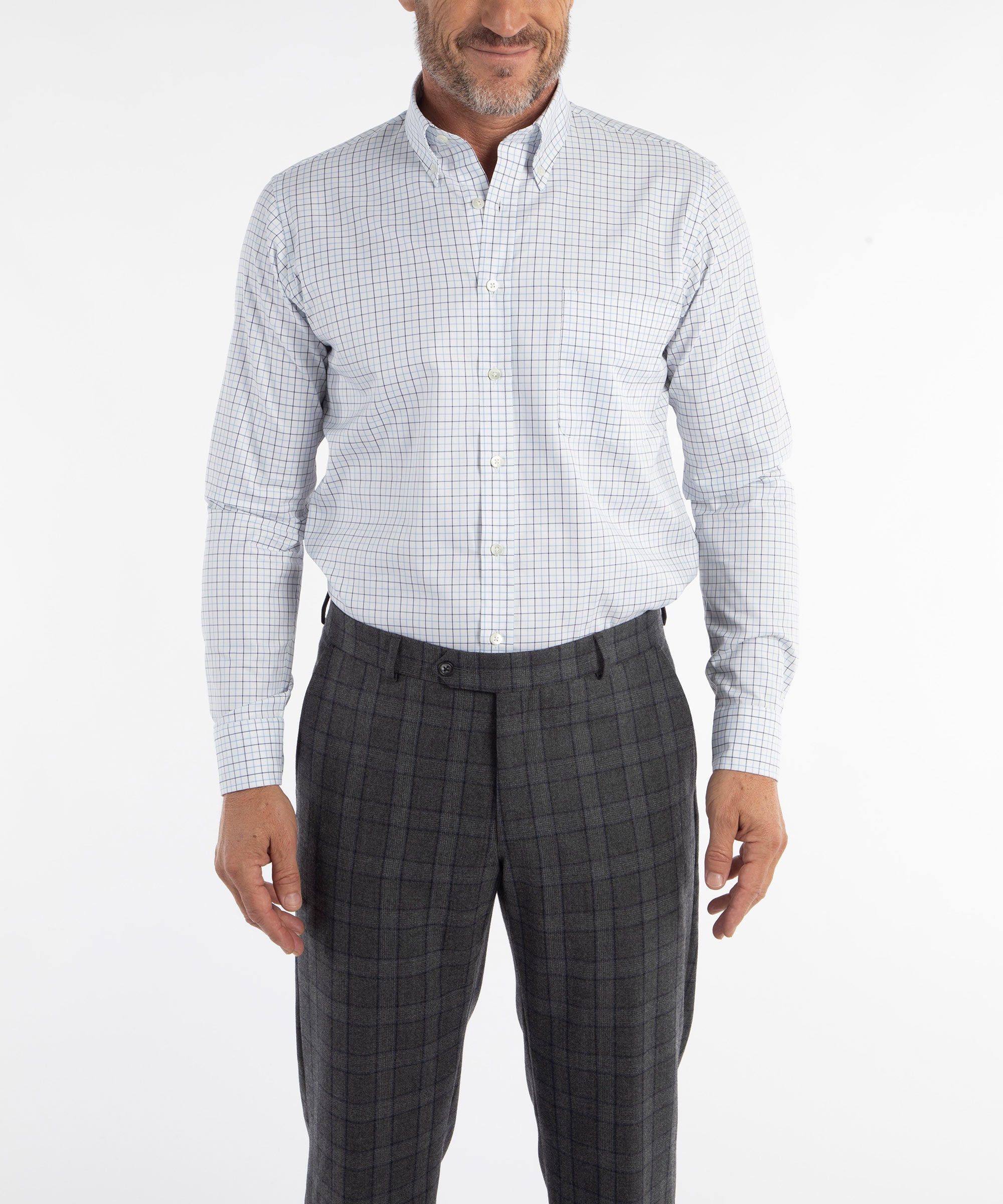 Heritage Twill Check Long Sleeve Sport Shirt