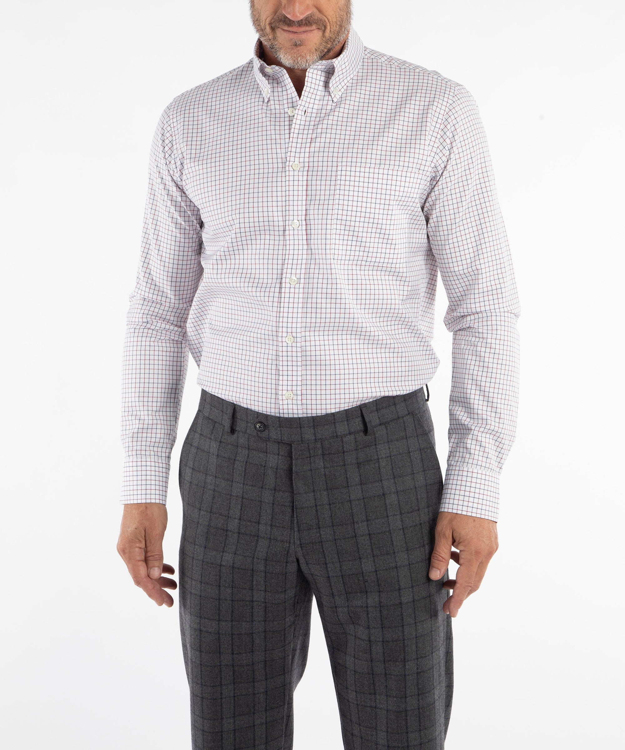Heritage Twill Check Long Sleeve Sport Shirt