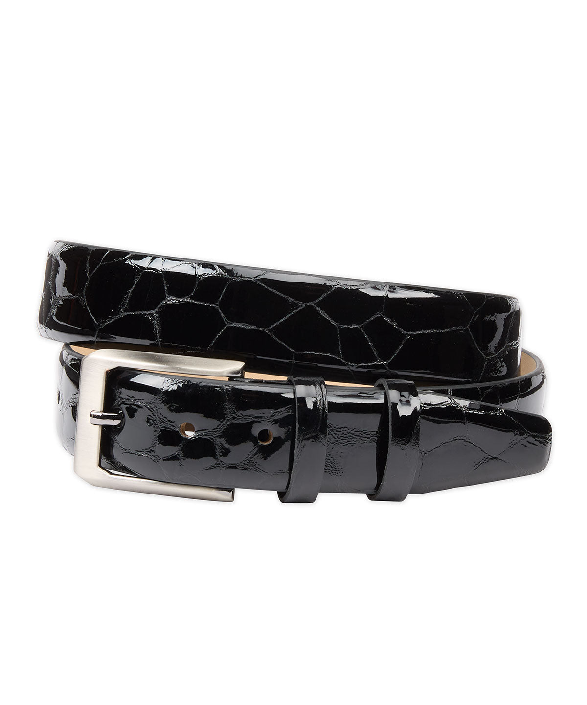 Mock Reptile Calf Skin Belt